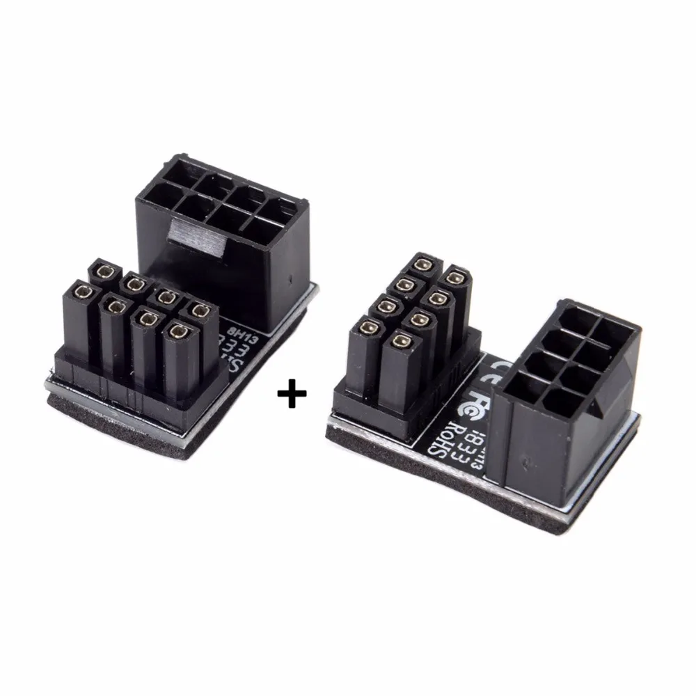 ATX 8Pin Female to 8pin Male 180 градусов AngledPower адаптер для настольных компьютеров
