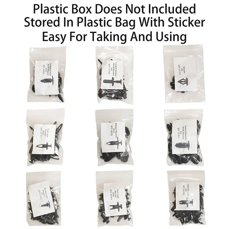 

420Pcs Mixed Auto Plastic Fastener Clip Car Trim Panel Clips Push Retainers Rivet Car Door Trim Clips with 1pcs Hand Tool