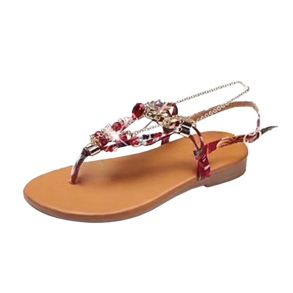 SAGACE модные женские босоножки обувь на плоской подошве сандалии богемные с