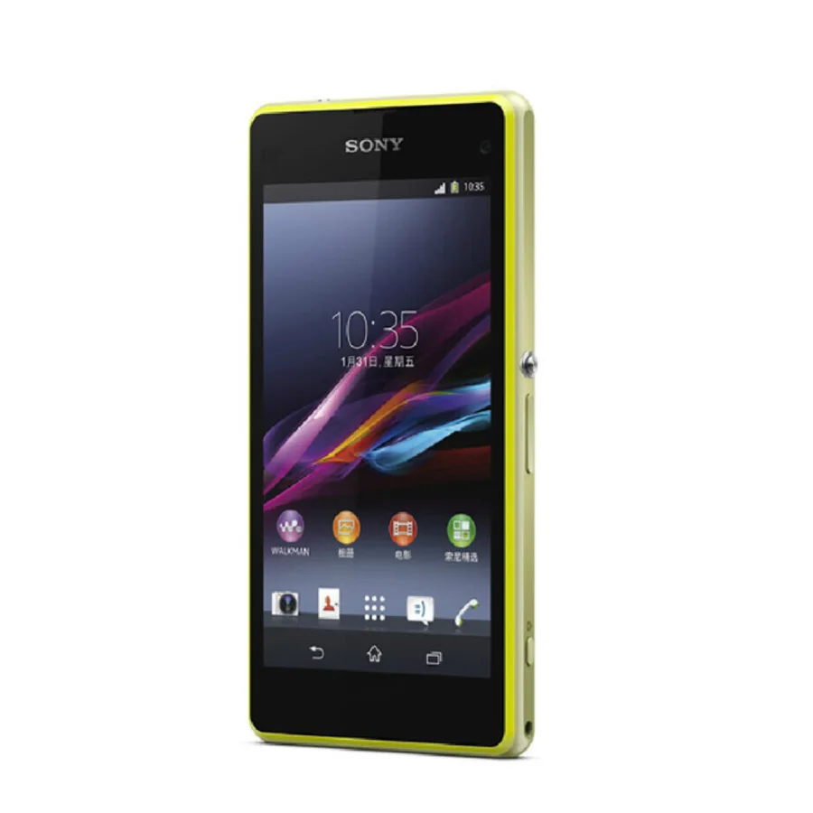 Мобильный телефон sony Xperia Z1 Compact D5503, 4,3 дюйма, 2 Гб ОЗУ, 16 Гб ПЗУ, четырехъядерный процессор, Android 2300 мАч, одна sim-карта, телефон sony