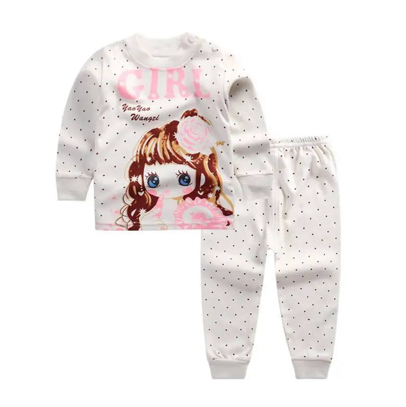 baby girl Baby Boy Girl Clothes Kids Clothes Sets T-shirt+pants Suit Clothing Set Cloud Printed Clothes Newborn Sport Suits - Цвет: baby girl