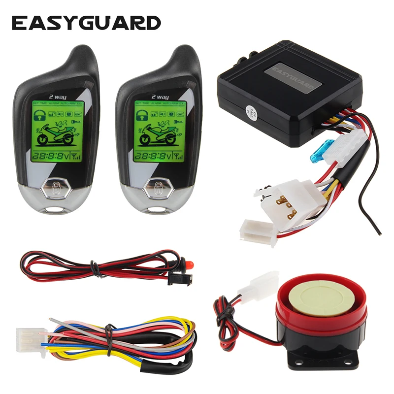 Easyguard Качество двухсторонний Мотоцикл Скутер сигнализация с датчиком движения