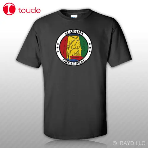 2019 флаг с надписью штат Алабама футболка &quotТюлень&quot Бесплатная наклейка State