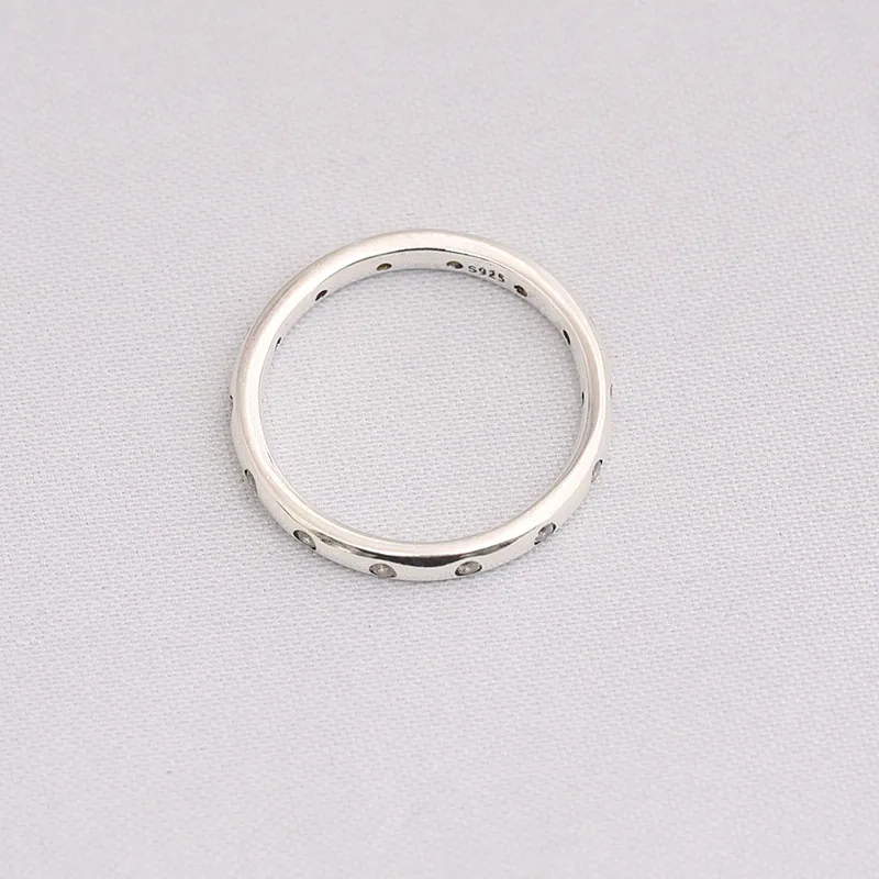 Натуральная 925 пробы серебро CZ украшение для колец Совместимость с Европейский