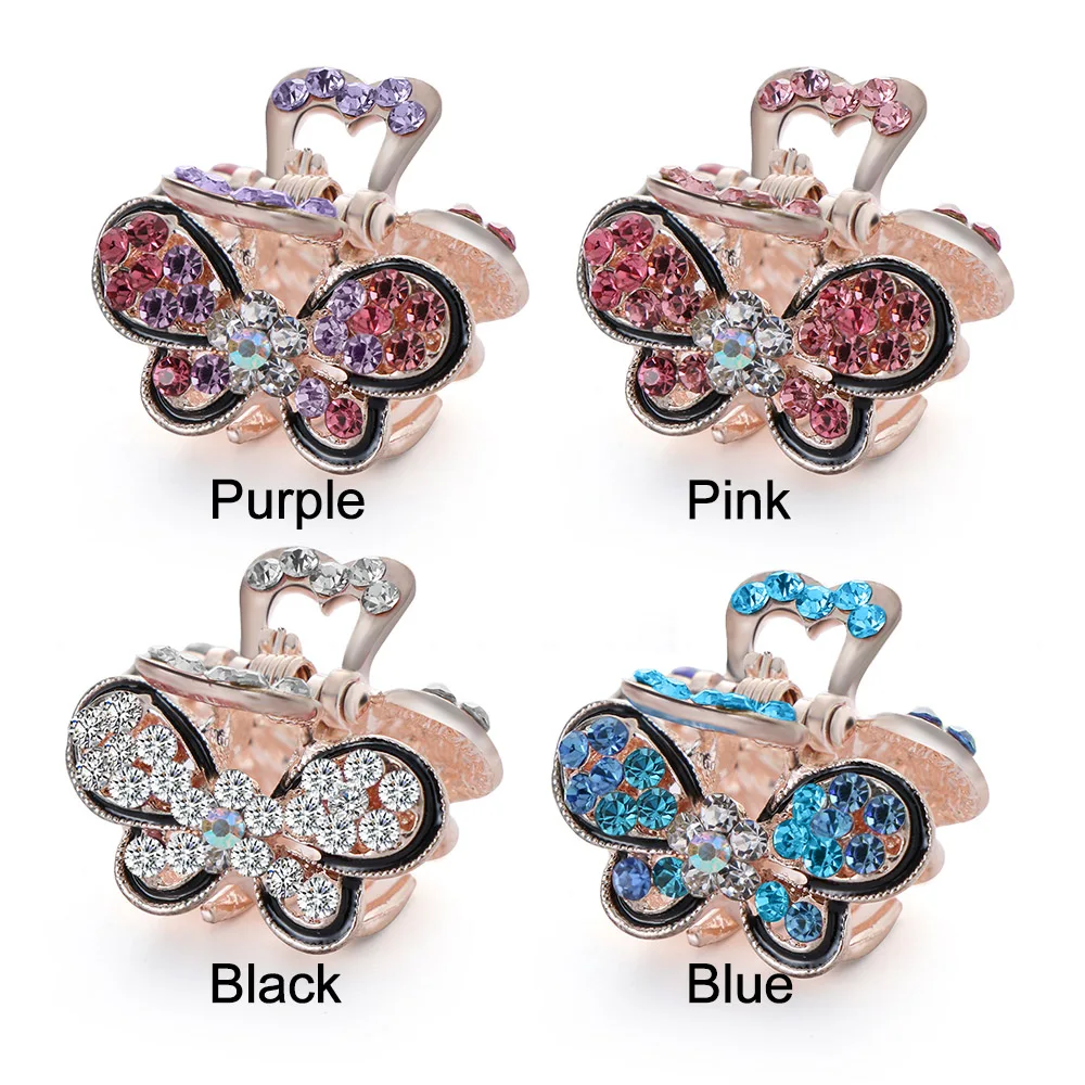 1 шт. винтажные женские заколки крабы для волос с кристаллами стразы аксессуары