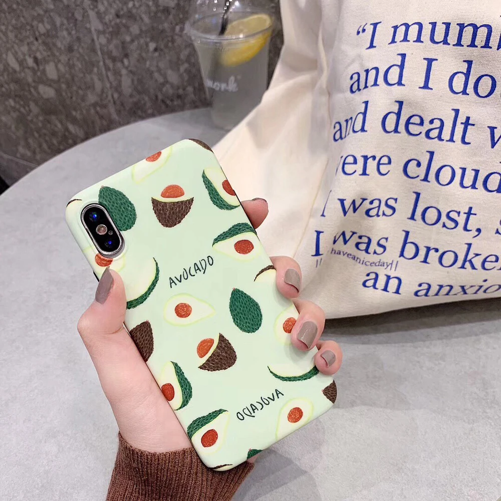 Силиконовый чехол с изображением фруктов для iPhone X XS Max XR персиковые черники IMD