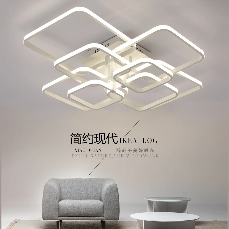 Современная светодиодная Люстра для гостиной столовой спальни Потолочная