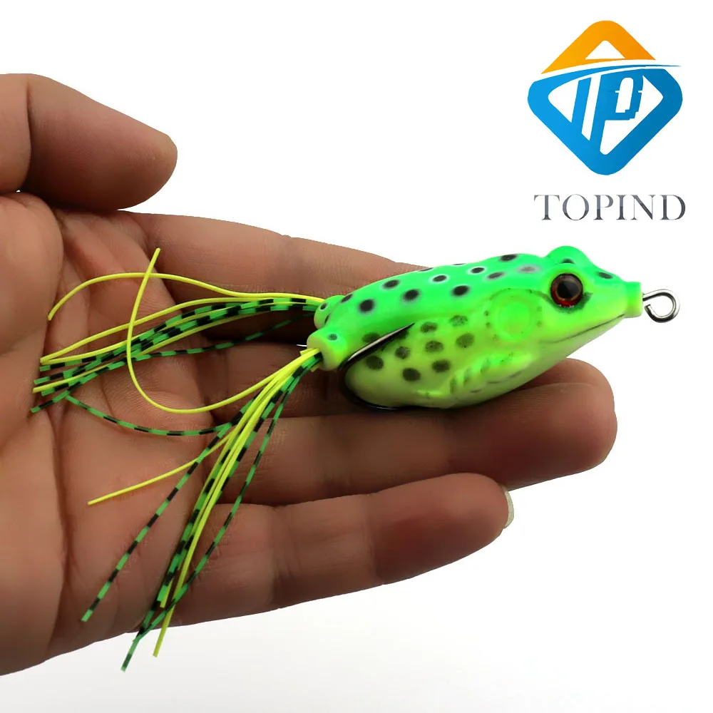 1Set TOPIND for saltwater and freshwater Soft Frogs Fishing Lures Bass Bait Tackle | Спорт и развлечения