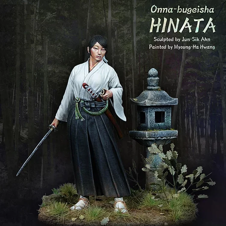 1/20 Onna-bugeisha Hinata, Смола Модель GK, в разобранном виде и Неокрашенный комплект