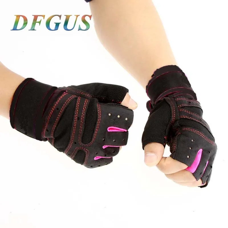Перчатки для тренажерного зала power Luvas fitness Academy противоскользящие Guantes Crossfit Спортивные Перчатки для фитнеса Gym guantes для мужчин и женщин - Цвет: Розовый