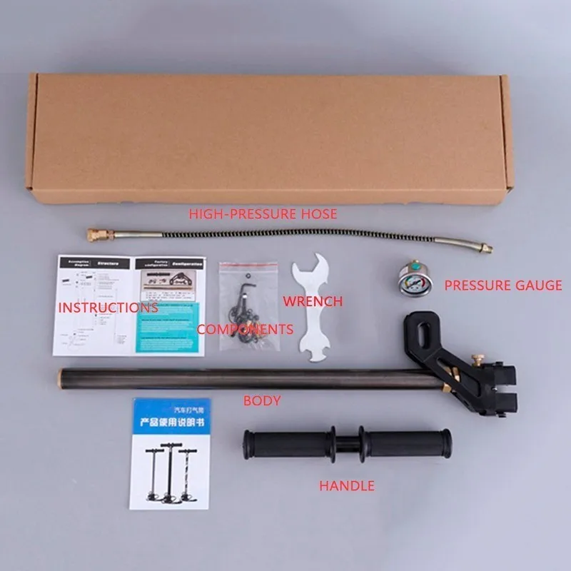 Высокая Давление велосипед шины насос 300bar 30mpa 4500psi 3 этап ручной Pcp насос для Пневматические винтовки воздуха пистолет, воздушный компрессор, насос для шин