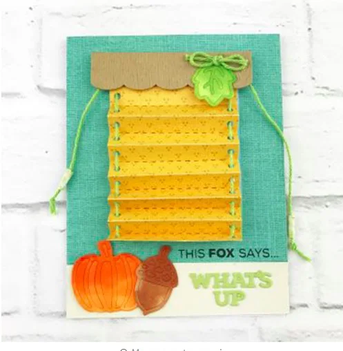 Окно жалюзи Шторы трафарет резки металла умирает для DIY Скрапбукинг Бумага карты