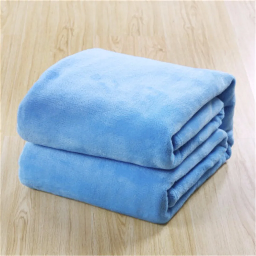 Однотонное Флисовое одеяло 7 цветов королевского/Королевского/полноразмерного