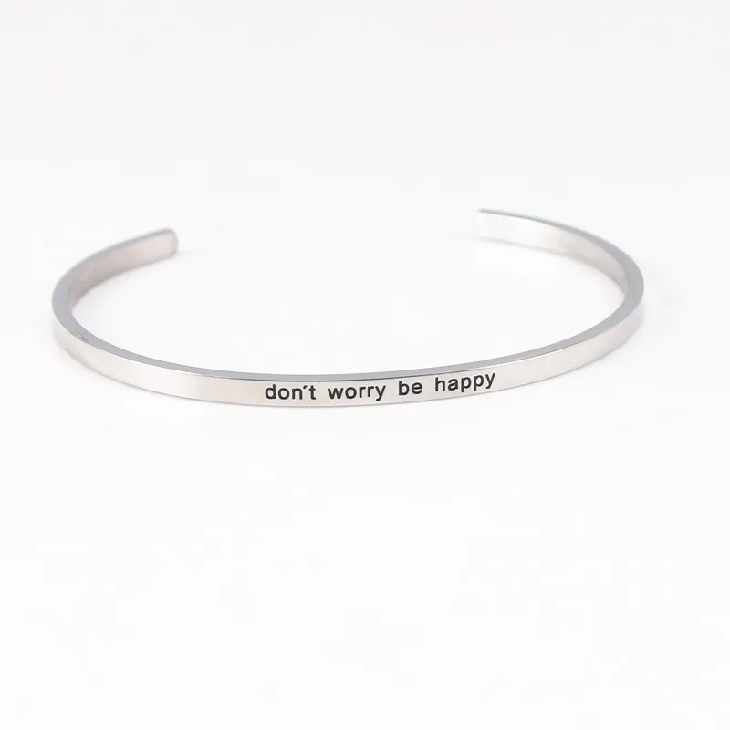 Женский браслет из нержавеющей стали с мантрой|bangle bracelet|cuff braceletsbangle bracelets for women |