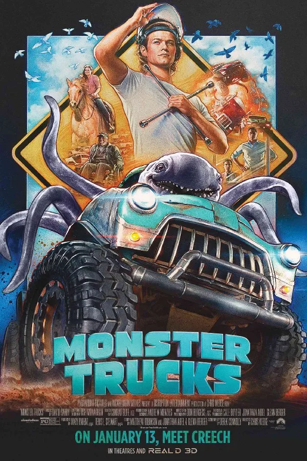 Рамка сделай сам Monster Trucks мультфильм художественные плакаты и картина из 5 частей