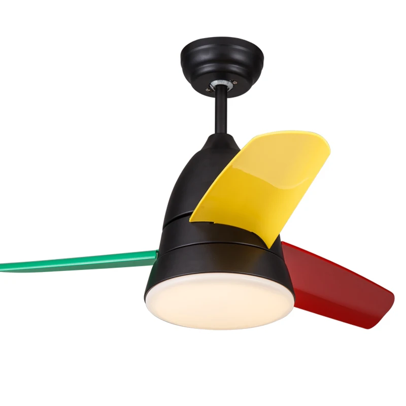 

Nordic LED 36 Inch Kids Ceiling Fans With Lights Bedroom Child Ceiling Fan Children 220 Volt Fan Lamp Ventilador De Techo