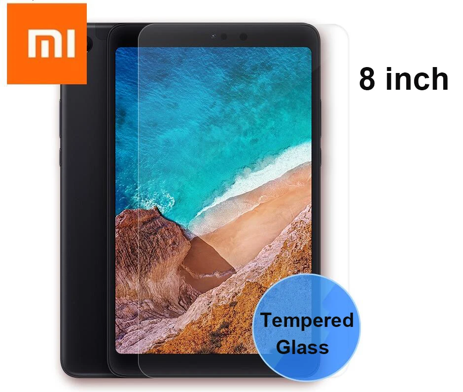 

Original Xiaomi MiPad 4 Plus Case Cover PU Leather Smart Tablet Stand Holder Xiaomi MI Pad 4 Pad4 4plus 8" Glass Protector Film