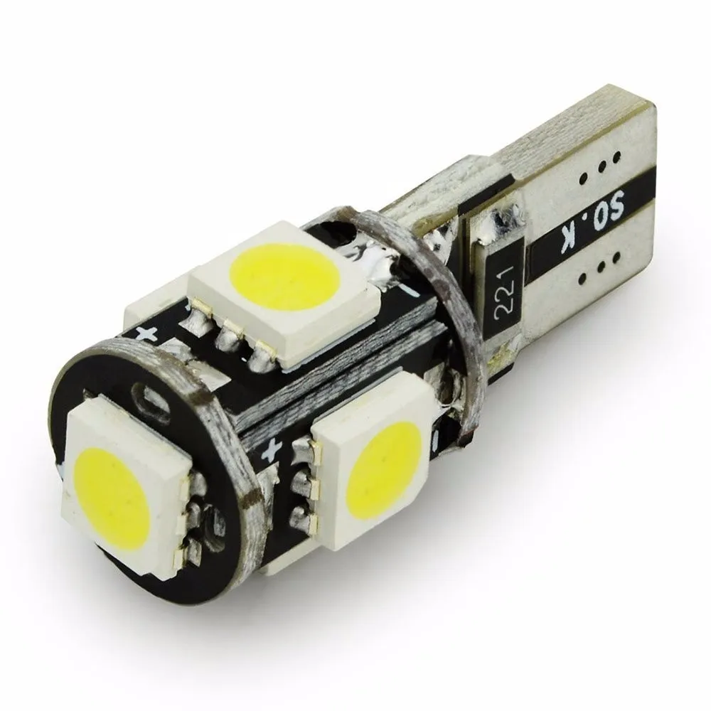 Комплект 10 лампочек T10 501 194 W5W- Pingo 5 Led Canbus Anti Error No краска | Автомобили и мотоциклы