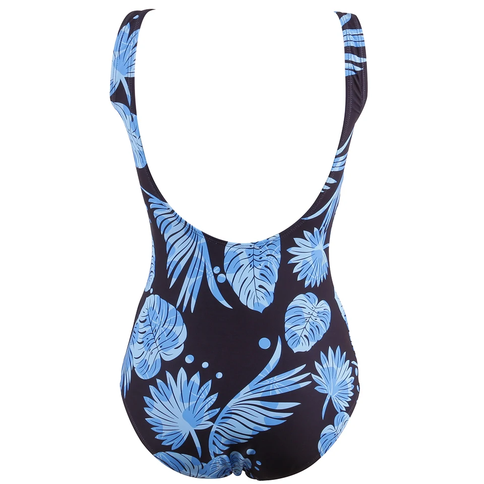 Женский купальный костюм SUNRAINBOW винтажный большого размера с принтом пляжный 2XL