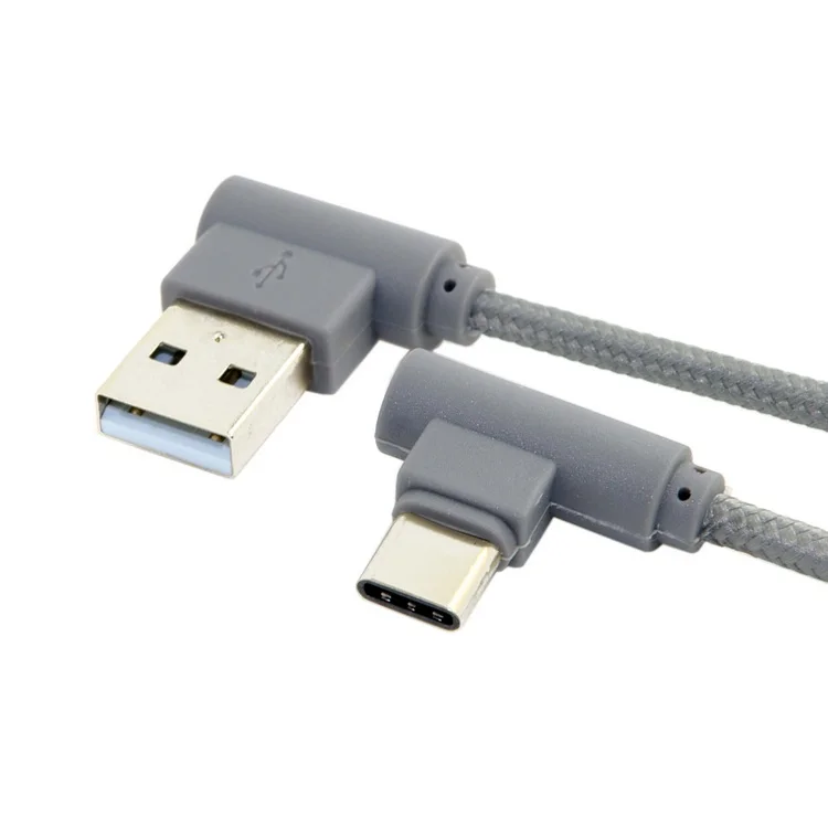 USB C 3 1 Type и Micro Прямоугольный штекер на правый угол 90 градусов 0 A кабель для