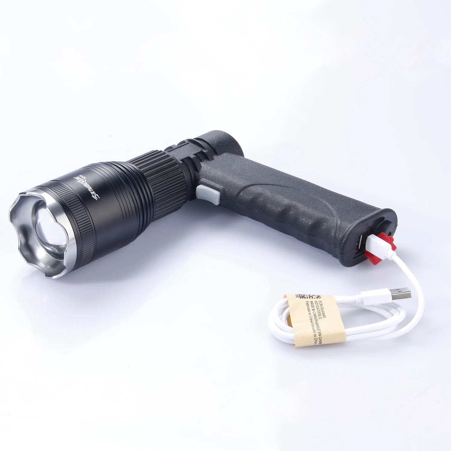 MrY супер яркий Zoomable XM-L T6 светодиодный флэш-светильник фонарь светильник подставка power Bank для вашего телефона+ USB зарядное устройство+ держатель+ ткань Cov