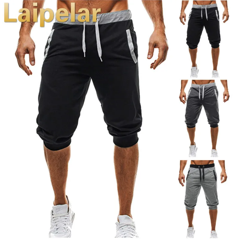 

Laipelar Summer Men Casual Sweatpants Shorts 3/4 Trousers Short Fitness Clothing Bodybuilding Men Shorts Summer Men Clothing New
