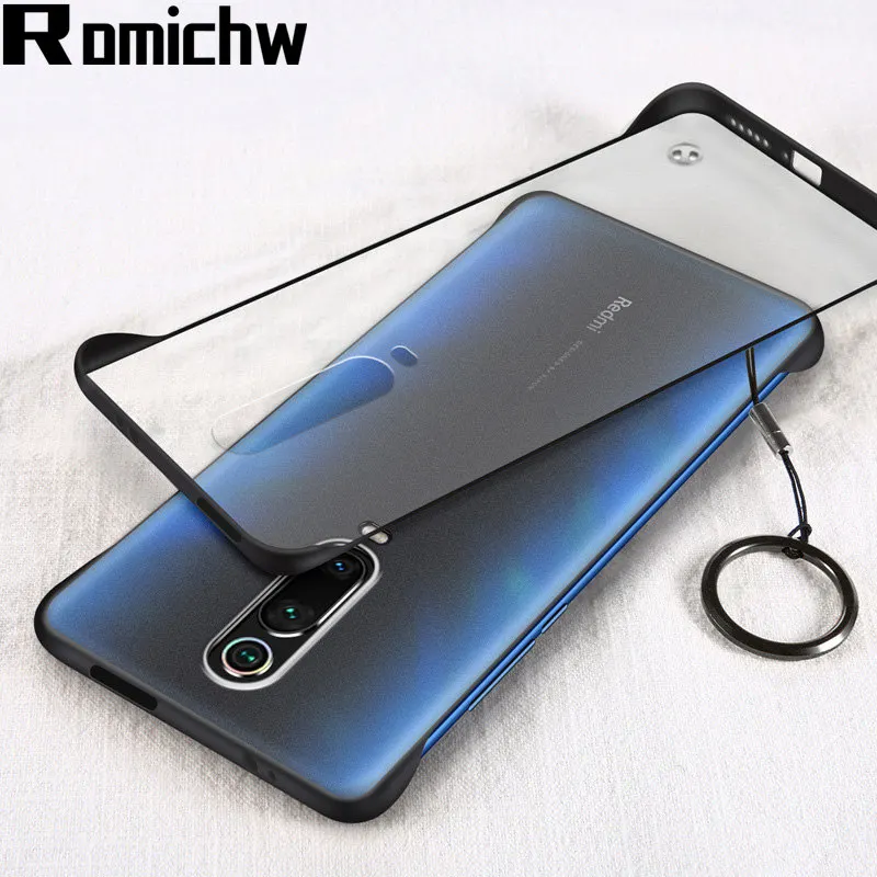 ESSIEN Бескаркасный Прозрачный матовый жесткий чехол для телефона Redmi K20 Pro Чехол с кольцом на палец чехлы для Xiaomi mi9 mi8