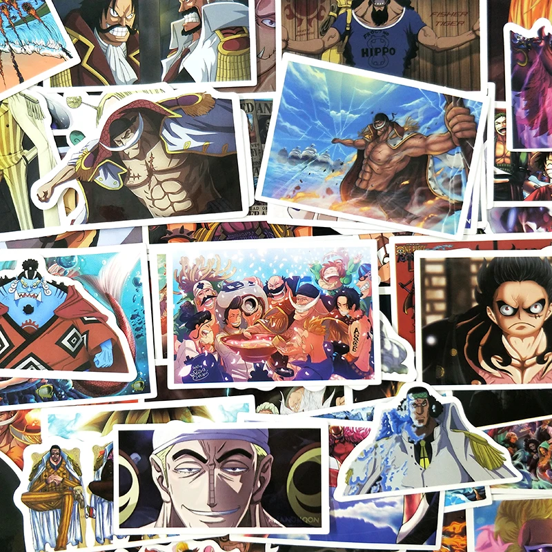 50 шт./упак. японское аниме One Piece Luffy Граффити стикер s для багажа скейтборда