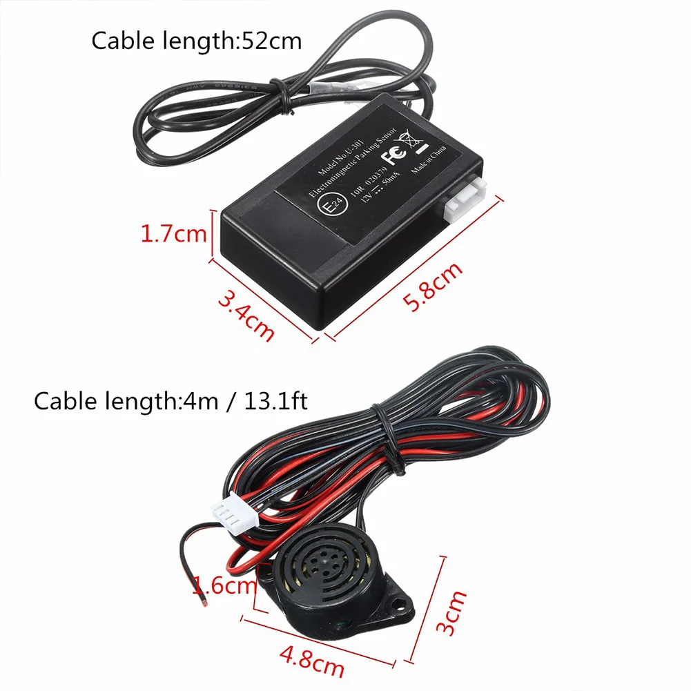 2019 12 В электромагнитный автомобильный парковочный радар заднего хода комплект