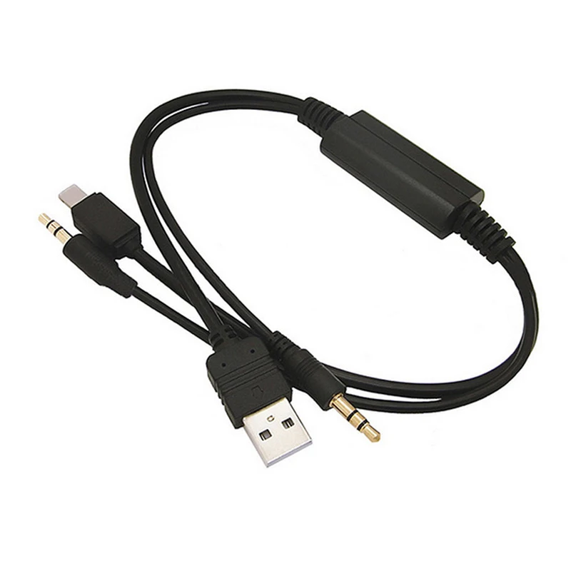 Кабель-адаптер Biurlink с разъемом USB/AUX 3 5 мм для BMW Mini Cooper iPhone 5S 5C 6 | Автомобили и