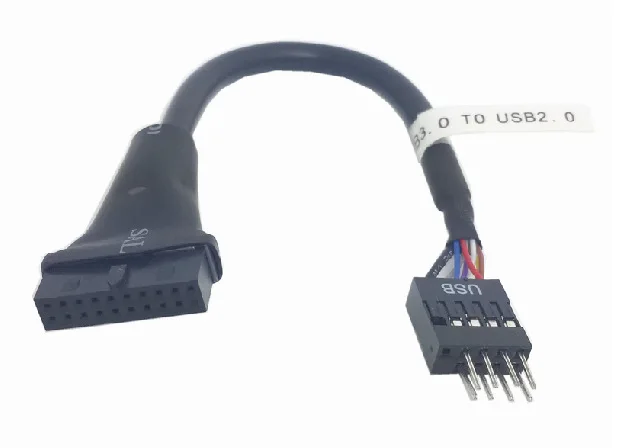 USB 3 0 20pin линии к 2 9pin pin адаптер кабель удлинитель|Соединители| |