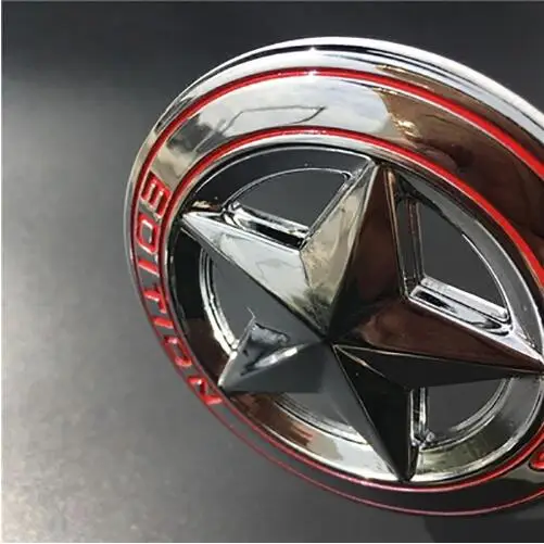 Стайлинг автомобиля 3D металлическая наклейка пятиконечная звезда