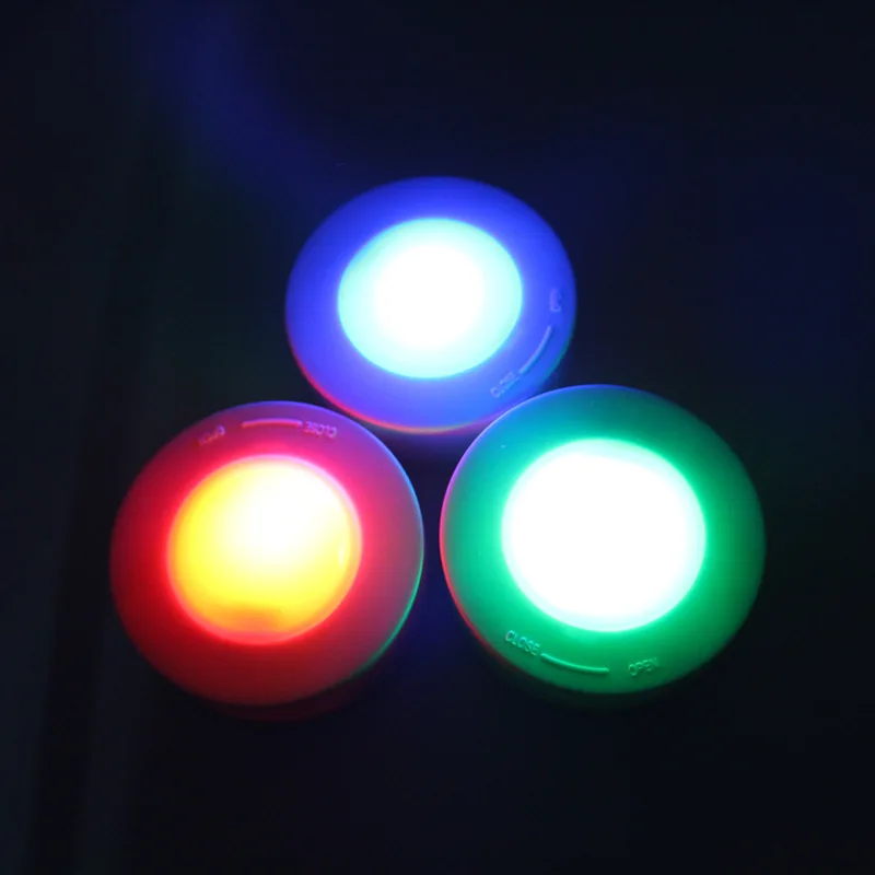 RGB 12 цветов затемняемый Светодиодный светильник под шкаф светодиодный шайба для шкафа шкаф витрина ящик шкаф кухонный ночник