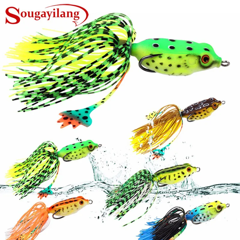 Мягкая пластиковая рыболовная приманка лягушка Sougayilang 1 шт. 7 г 5 2 см гольян