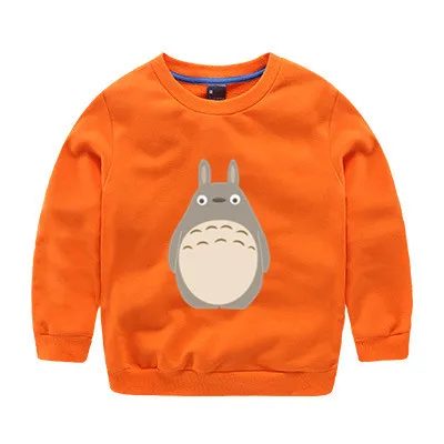Оранжевый От 2 до 12 лет Totoro/Детский свитер Милая осенняя одежда для малышей Топы для мальчиков и девочек, свитер 06 - Цвет: Оранжевый