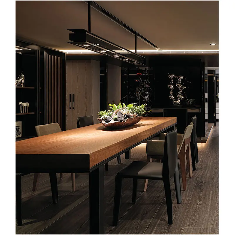Большой модный столик для кафе скандинавский стол из твердой древесины