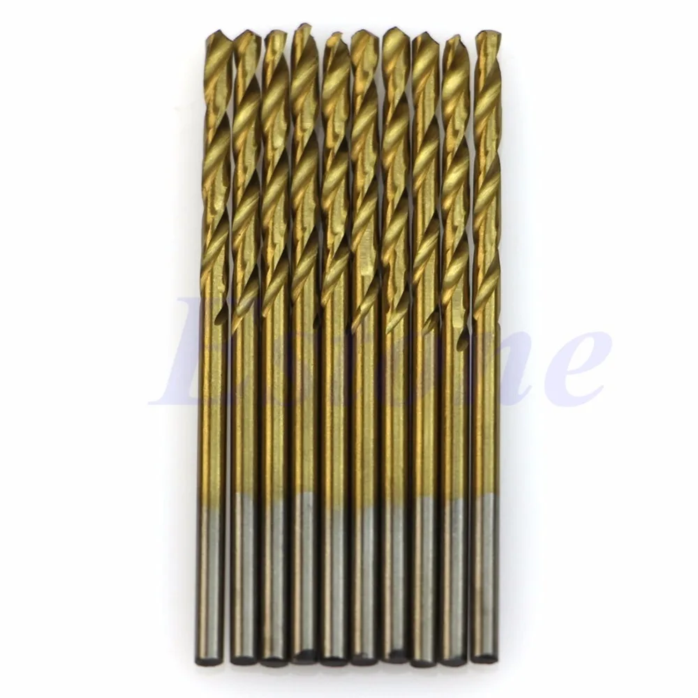 50 шт. набор быстрорежущих стальных Сверл с титановым покрытием инструментов 1/1.