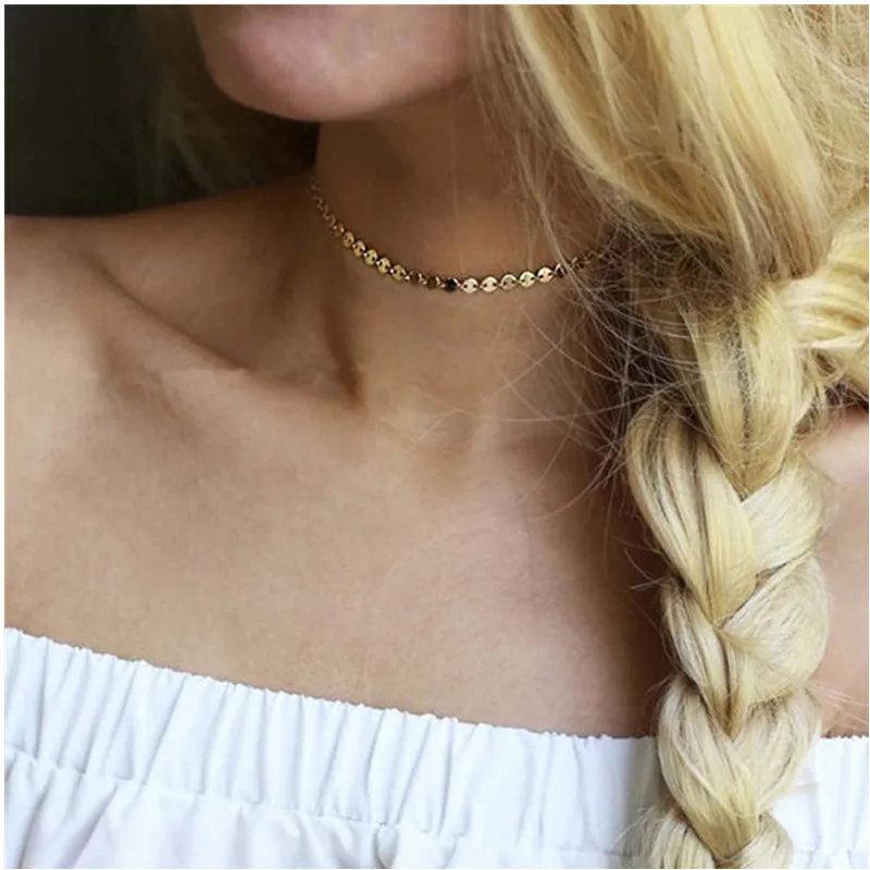 Ручное ожерелье икона стиля ожерелье/богемное монетное с диском x284|statement choker