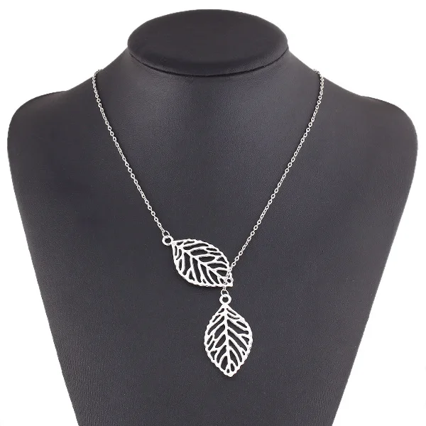Top Famous Two Leaves Necklace Women, 60cm Long Cool Pendant Necklaces for Women Neckless Men Jewelry Aliexpress