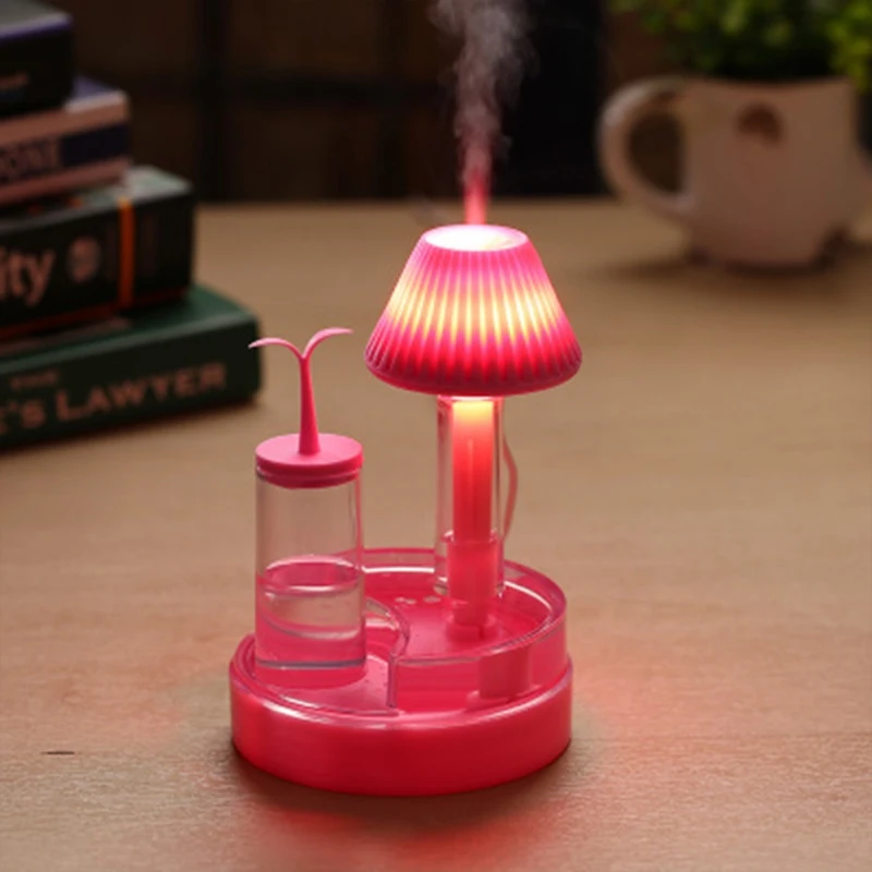 

Green Bulb USB Mini Home Humidifier - Pink Green Blue