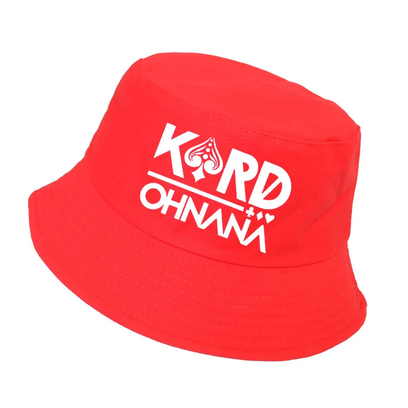 Красный Kpop KARD Oh NaNa альбом не напоминать логотип K.A.R.D печать K-pop Кепка harajuku ведро Мужские Женские шапки Рыбацкая шляпа Панама - Цвет: Красный
