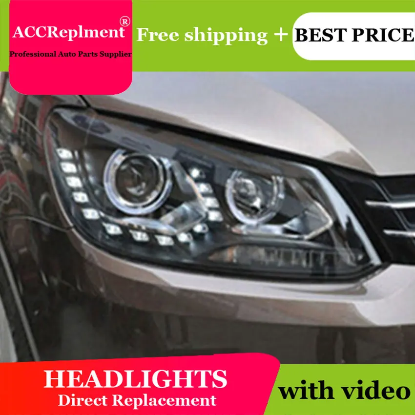 AUTO PRO 2011-2014 для vw touran светодиодные фары головного света DRL автомобильный Стайлинг