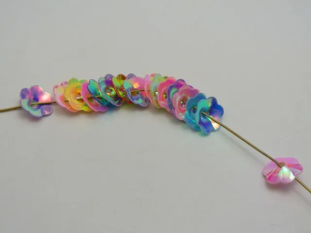 2000 разноцветные чашки цветов свободные блестки пайетки 8 мм шитье Свадебное