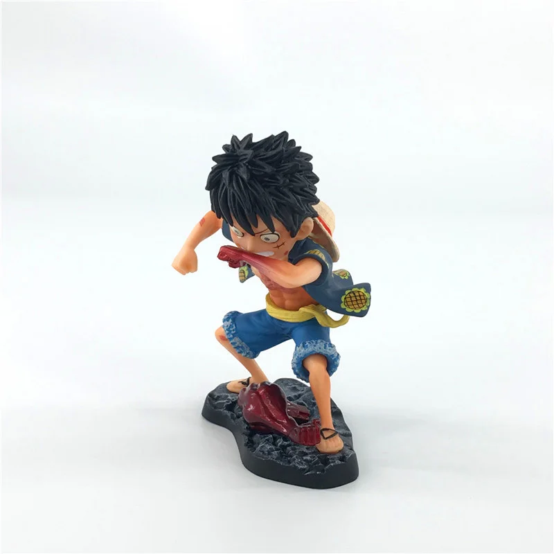 13CM One Piece Monkey D Luffy Action Figure PVC Statue Hat Captain Ver Model Car Decoration Toy Gift H469 | Игрушки и хобби