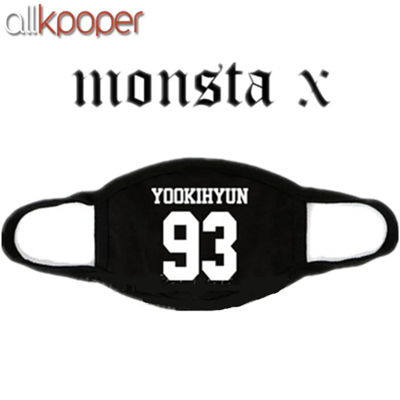 YOOKIHYUN Allkpoper KPOP MONSTA X маска хлопок рот HYUNGWO лицо Муфельная I.M SHOWNU WONHO MINHYUK - Цвет: YOOKIHYUN