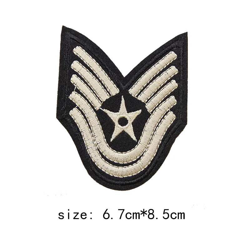Вышитые тканевая наклейка с вышитым значком погоны в комплекте декоративная