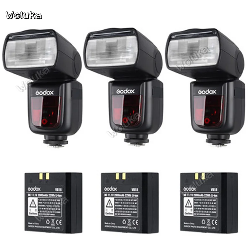 Godox 3 * V860II C/N/S второго поколения SLR камера горячий башмак лампа литиевая батарея