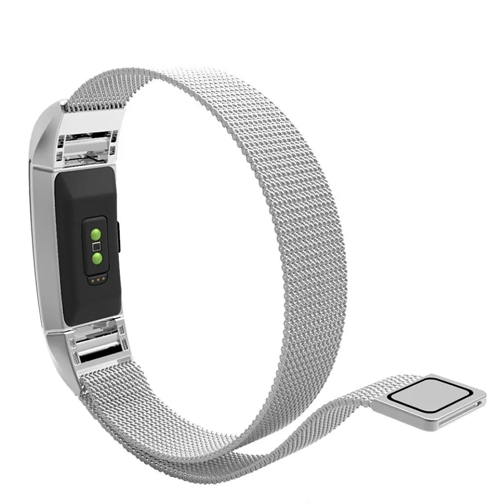 SENBONO Миланская петля Сменный ремень из нержавеющей стали для Fitbit Charge 2 смарт-браслет на запястье
