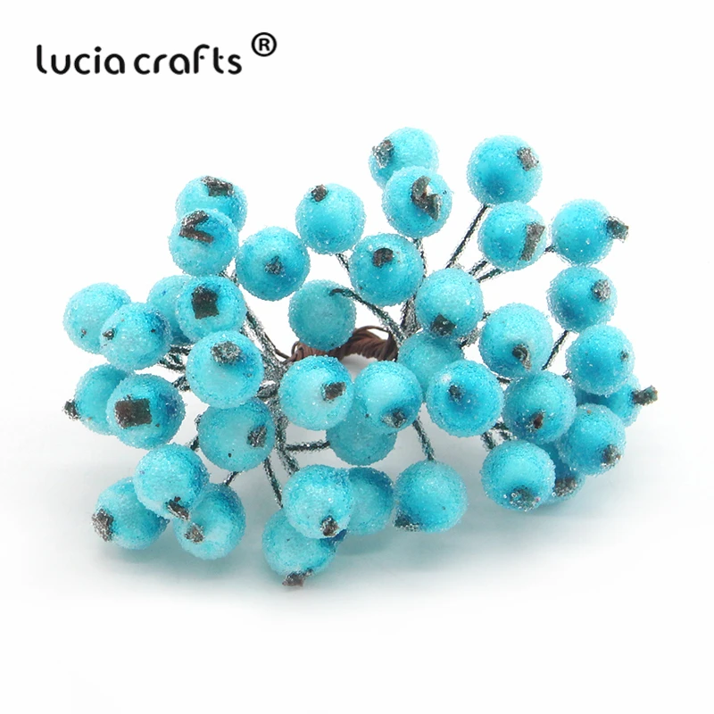 Lucia crafts 1 букет(40 голов) искусственный фруктовый цветок, ягоды, тычинки, декор для свадебной вечеринки, сделай сам, скрапбукинг, материал A0505