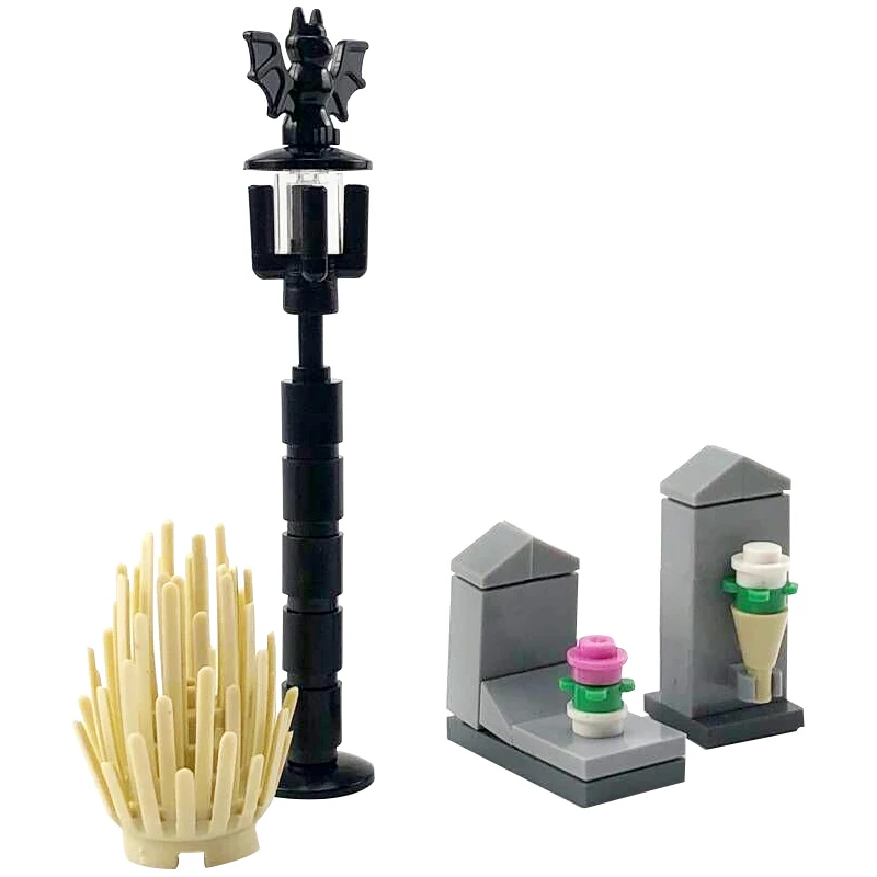 Блокировочные блоки MOC Creator конструктор для Хэллоуина гравировка кирпичи